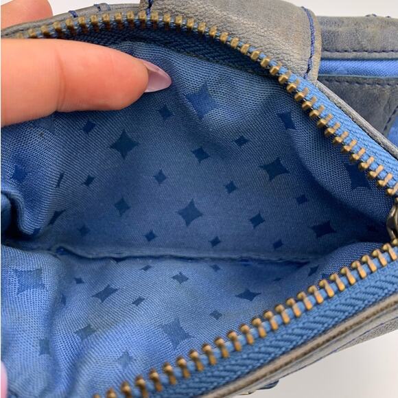 Vintage Fossil Gray Blue Wallet - Picture 8 of 12